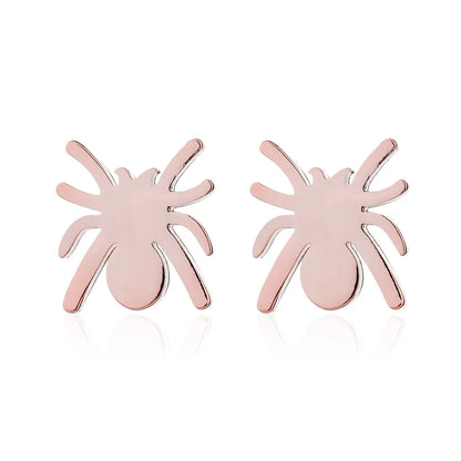 1 Pair Retro Star Spider Notes Stainless Steel Plating Ear Studs