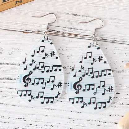 1 Pair Retro Water Droplets Arylic Drop Earrings