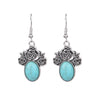 1 Pair Retro Water Droplets Plating Alloy Turquoise Drop Earrings