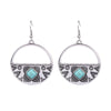 1 Pair Retro Water Droplets Plating Alloy Turquoise Drop Earrings