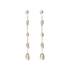 1 Pair Retro Water Droplets Plating Freshwater Pearl Drop Earrings