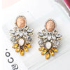 1 Pair Retro Water Droplets Plating Inlay Alloy Rhinestones Plated Ancient & Gold Drop Earrings