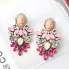 1 Pair Retro Water Droplets Plating Inlay Alloy Rhinestones Plated Ancient & Gold Drop Earrings