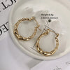 1 Pair Retro XUPING Simple Style Geometric Knot Plating 304 Stainless Steel 18K Gold Plated Earrings