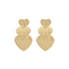 1 Pair Romantic Heart Shape Plating Metal Drop Earrings
