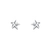 1 Pair S999 Silver Starfish Ear Studs