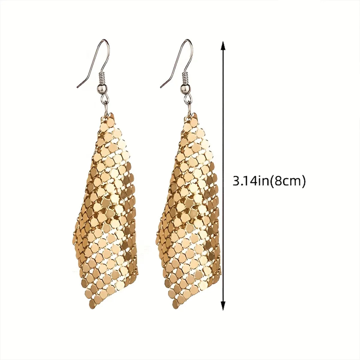 1 Pair Sexy Geometric Plating Alloy Drop Earrings