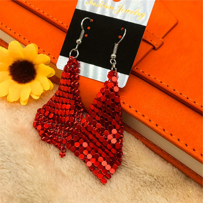 1 Pair Sexy Geometric Plating Alloy Drop Earrings