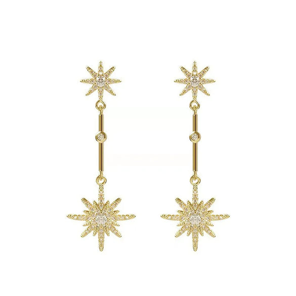 1 Pair Simple Style Bow Knot Inlay Copper Zircon Drop Earrings