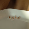 1 Pair Simple Style Bow Knot Inlay Sterling Silver Zircon Ear Studs