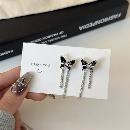 1 Pair Simple Style Butterfly Alloy Drop Earrings