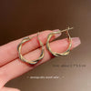 1 Pair Simple Style C Shape Stoving Varnish Arylic Earrings