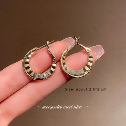 1 Pair Simple Style C Shape Stoving Varnish Arylic Earrings