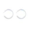 1 Pair Simple Style C Shape Resin Ear Studs