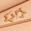 1 Pair Simple Style C Shape Star Heart Shape Arylic Ear Studs