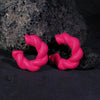 1 Pair Simple Style C Shape Twist Arylic Ear Studs