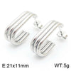 1 Pair Simple Style C Shape U Shape Geometric 304 Stainless Steel 18K Gold Plated Ear Studs