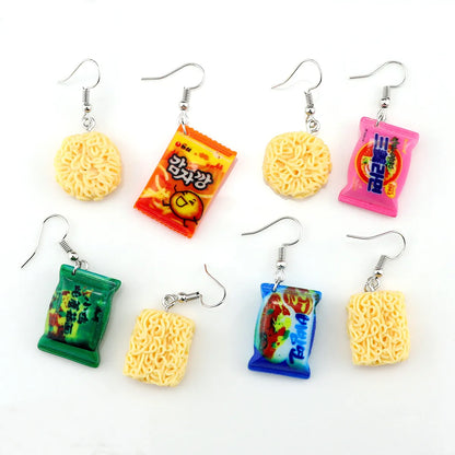 1 Pair Simple Style Cartoon Plastic Resin Drop Earrings