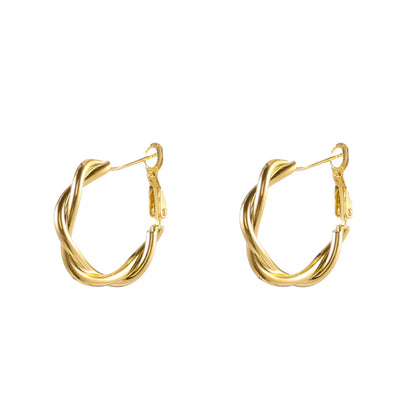 1 Pair Simple Style Circle Alloy Women's Hoop Earrings