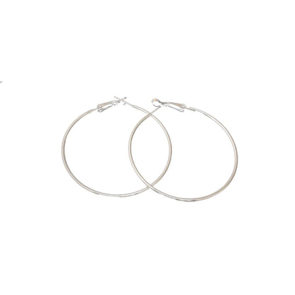 1 Pair Simple Style Circle Alloy Women's Hoop Earrings