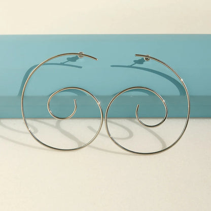 1 Pair Simple Style Circle Titanium Steel Ear Studs