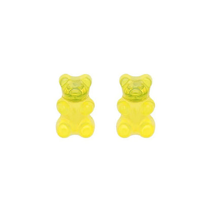 1 Pair Simple Style Classic Style Bear Plastic Resin Ear Studs