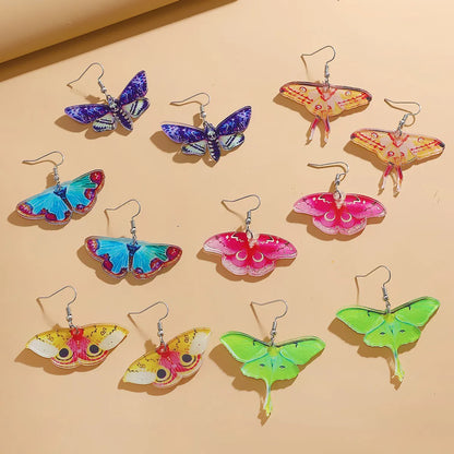 1 Pair Simple Style Classic Style Butterfly Arylic Dangling Earrings