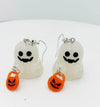 1 Pair Simple Style Classic Style Cartoon Character Printing Plastic Resin Drop Earrings