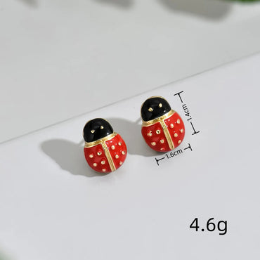 1 Pair Simple Style Classic Style Color Block Alloy Iron Ear Studs