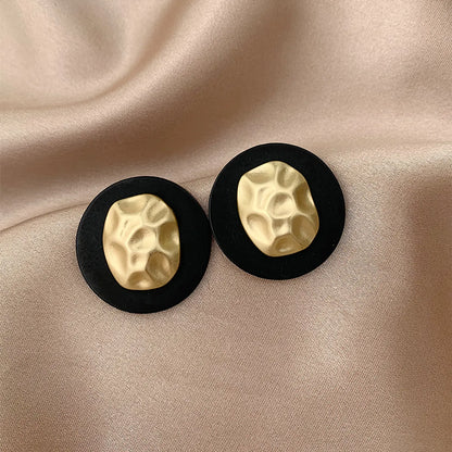 1 Pair Simple Style Classic Style Color Block Plating Alloy Gold Plated Ear Studs