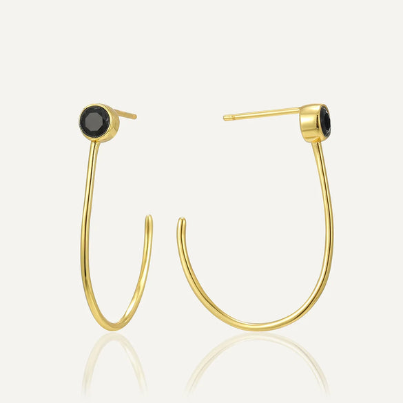 1 Pair Simple Style Classic Style Color Block Plating Sterling Silver Earrings