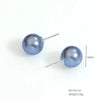 1 Pair Simple Style Classic Style Commute Ball Artificial Pearl Sterling Silver Ear Studs