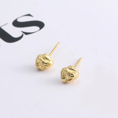 1 Pair Simple Style Classic Style Commute Geometric Plating Sterling Silver Ear Studs