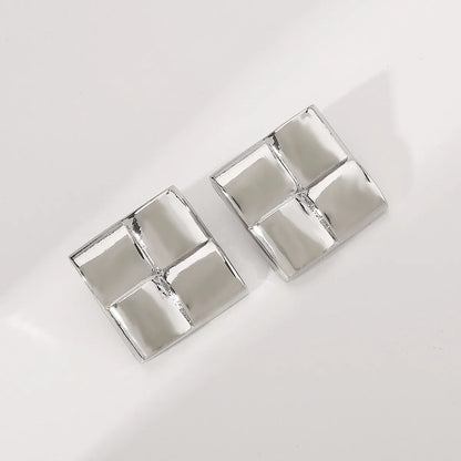 1 Pair Simple Style Classic Style Commute Geometric Solid Color Alloy Ear Studs