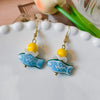 1 Pair Simple Style Classic Style Fish Ceramics Drop Earrings