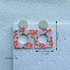 1 Pair Simple Style Classic Style Flower Handmade Soft Clay Drop Earrings