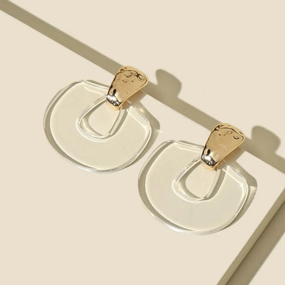 1 Pair Simple Style Classic Style Geometric Arylic Earrings