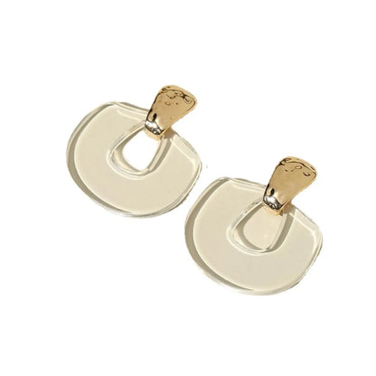 1 Pair Simple Style Classic Style Geometric Arylic Earrings