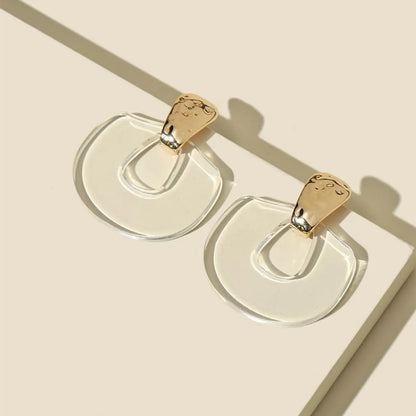 1 Pair Simple Style Classic Style Geometric Arylic Earrings