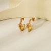 1 Pair Simple Style Classic Style Geometric Inlay 304 Stainless Steel Zircon 18K Gold Plated Ear Studs