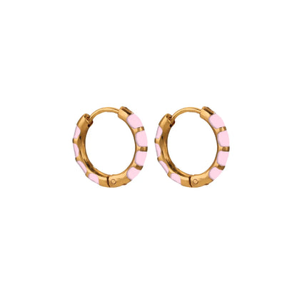 1 Pair Simple Style Classic Style Geometric Plating 304 Stainless Steel Earrings