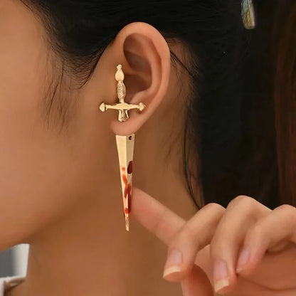 1 Pair Simple Style Classic Style Geometric Plating Alloy Ear Studs