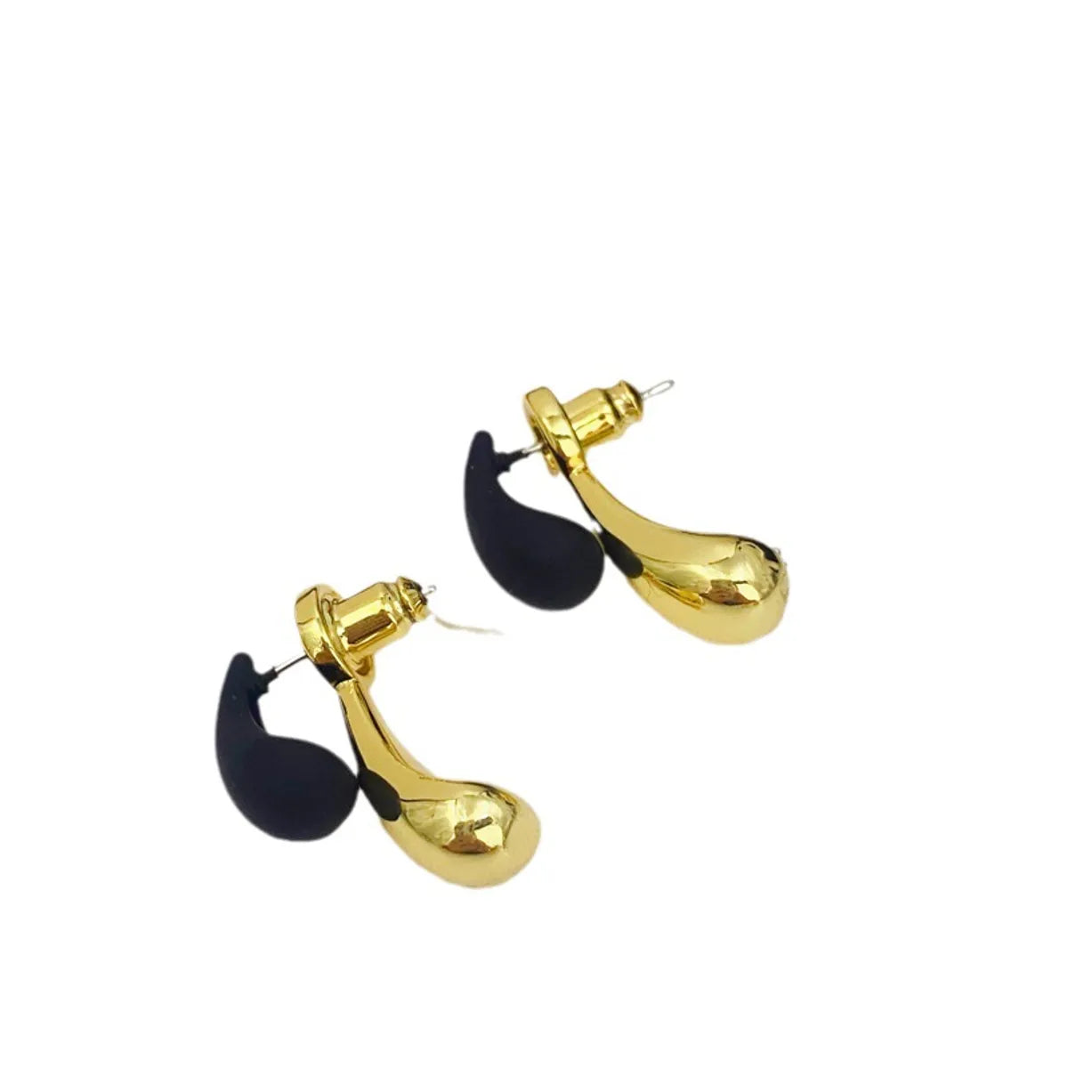 1 Pair Simple Style Classic Style Geometric Plating Copper Gold Plated Ear Studs