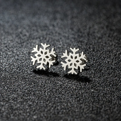 1 Pair Simple Style Classic Style Geometric Polishing Plating 304 Stainless Steel 18K Gold Plated Ear Studs