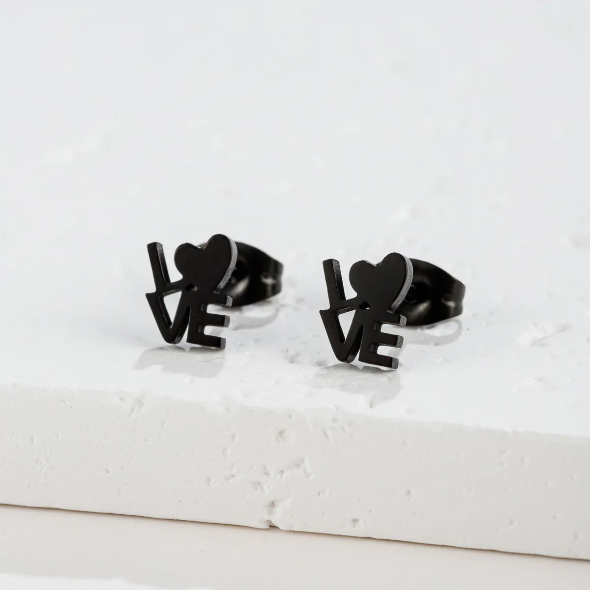 1 Pair Simple Style Classic Style Geometric Polishing Plating 304 Stainless Steel 18K Gold Plated Ear Studs