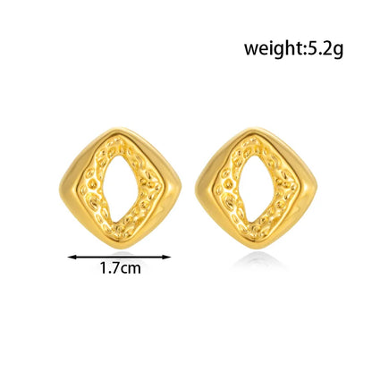 1 Pair Simple Style Classic Style Heart Shape 304 Stainless Steel Drop Earrings