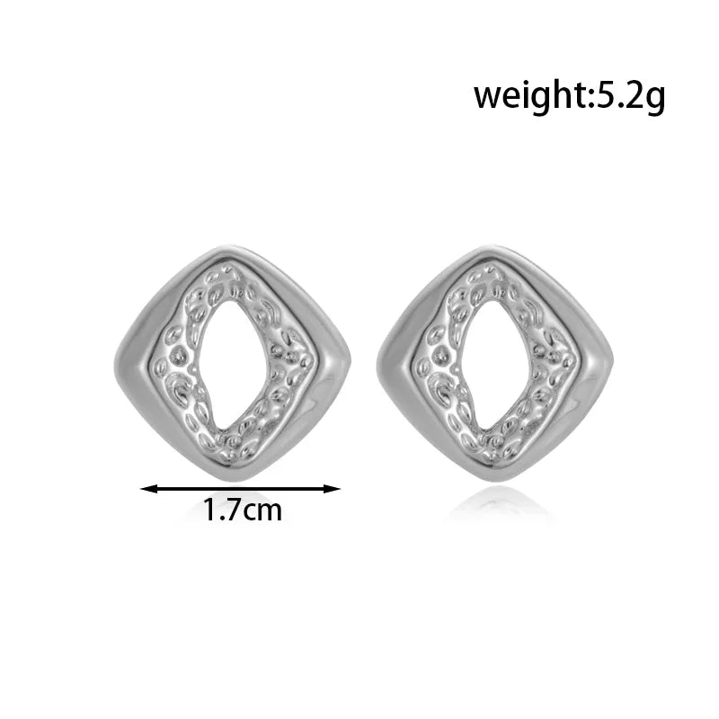 1 Pair Simple Style Classic Style Heart Shape 304 Stainless Steel Drop Earrings