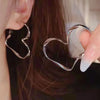 1 Pair Simple Style Classic Style Heart Shape Alloy Dangling Earrings