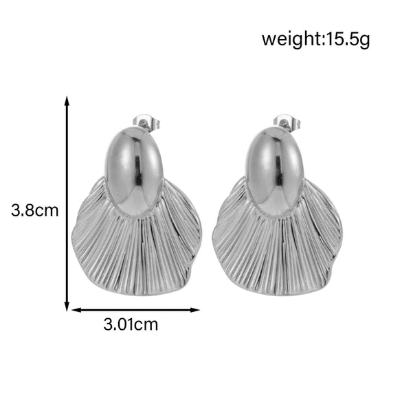 1 Pair Simple Style Classic Style Heart Shape Heart 304 Stainless Steel Ear Studs