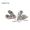 1 Pair Simple Style Classic Style Heart Shape Heart 304 Stainless Steel Ear Studs
